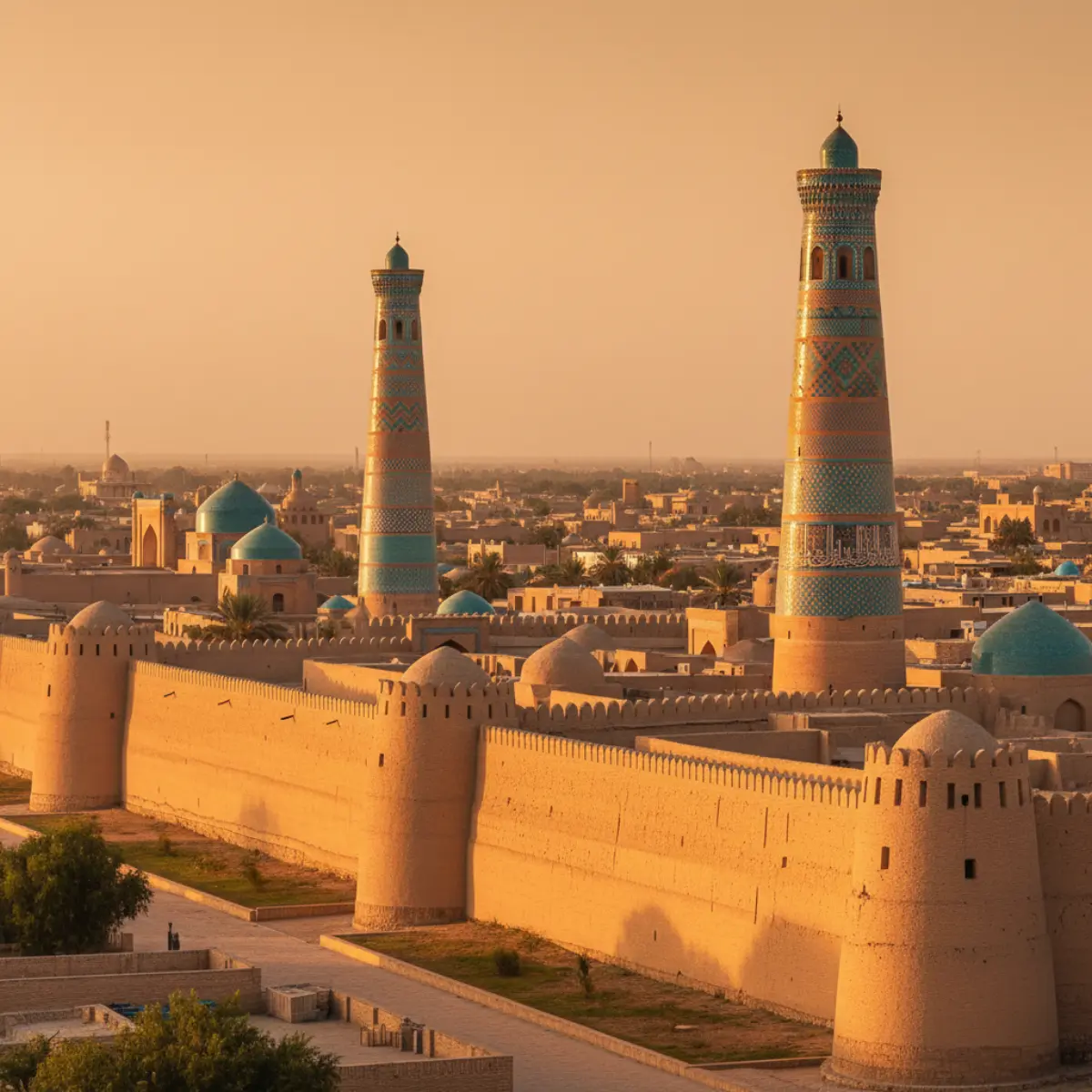 Chiwa w Uzbekistanie: miasto z gliny na szlaku Jedwabnego Szlaku