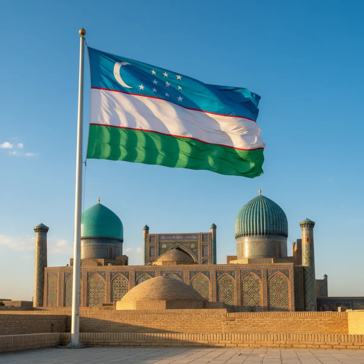 Uzbekistan flag — kompletny przewodnik